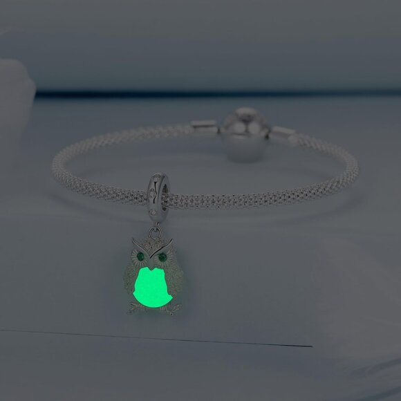 925 Sterling Silver Rainbow Owl Turtle Seashell Firefly Cat Animal Beach Charms - Picture 5 of 7